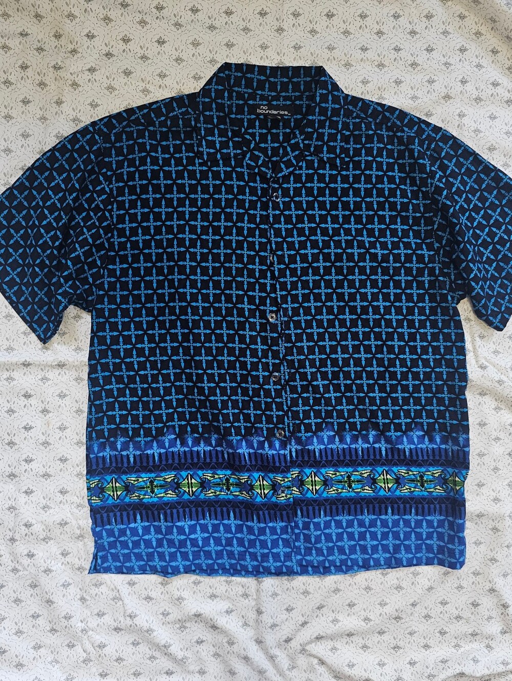 No Boundaries Y2K Button Up